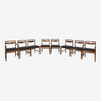 Chaises de salle à manger modèle 9513 en teck du milieu du siècle par Tom Robertson pour McIntosh, années 1970, Royaume-Uni.