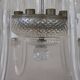 Vintage Clear Murano Glass Chandelier, 1980s