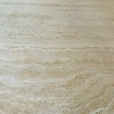 Medium length travertine dining table