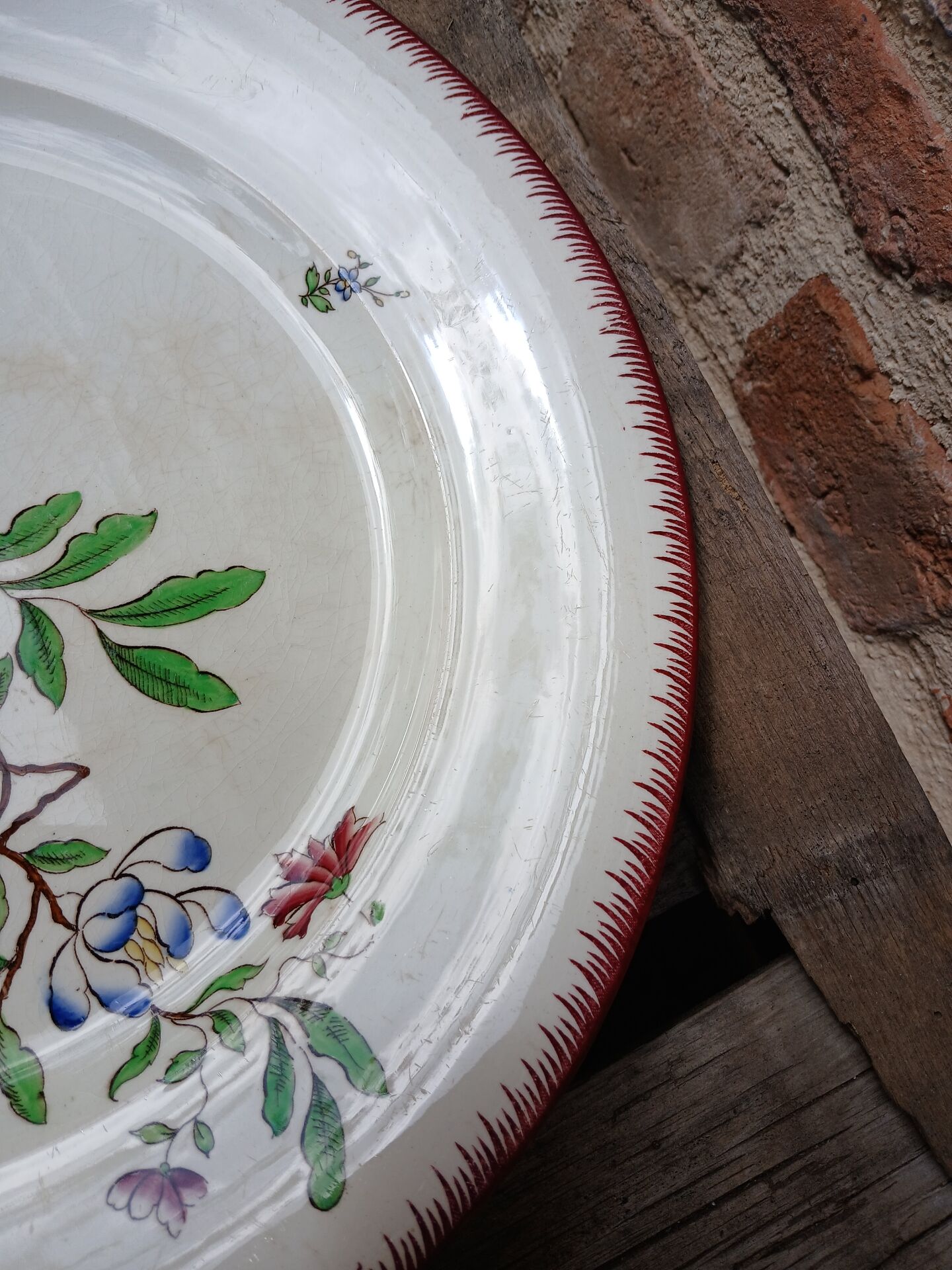 Old plate U&C Sarreguemines