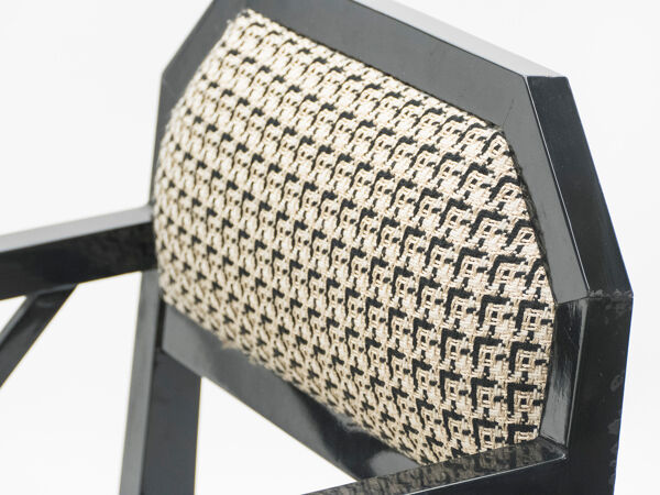 Rare paire de chaises laquées 1970