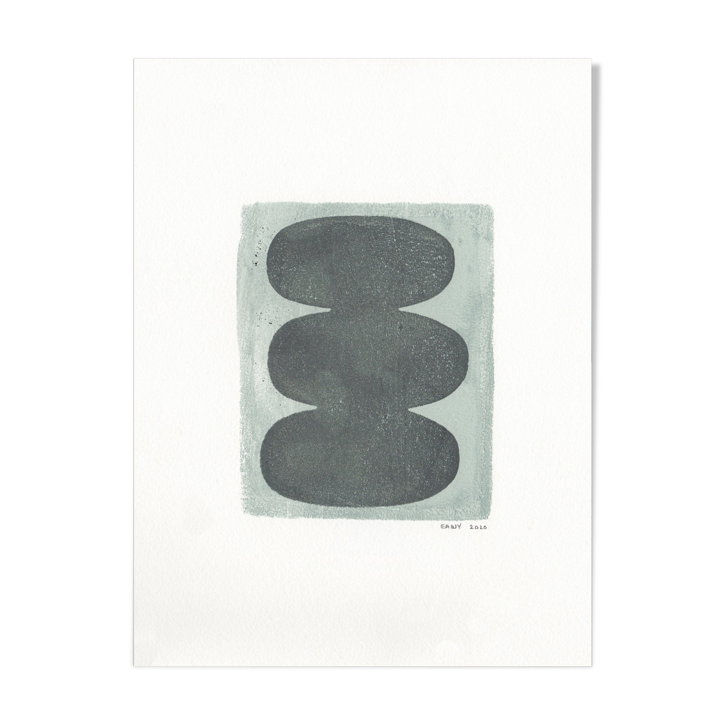 Painting on paper, abstract illustration