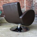 Chocolate leather design chair