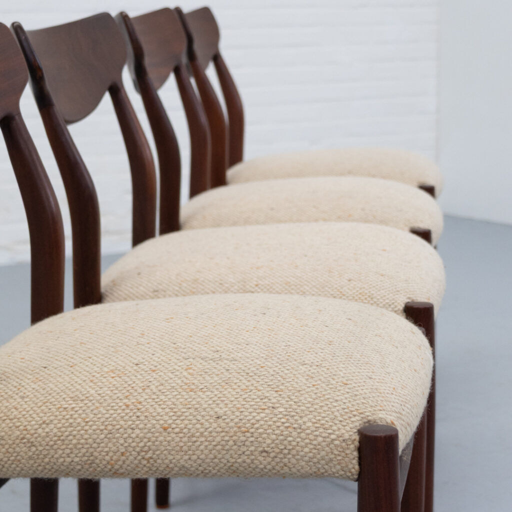 Set of 4 dining chairs by Lübke, 1960s