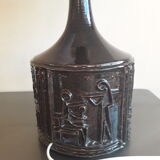 Lampe danoise en grés émaillé, vers 1960