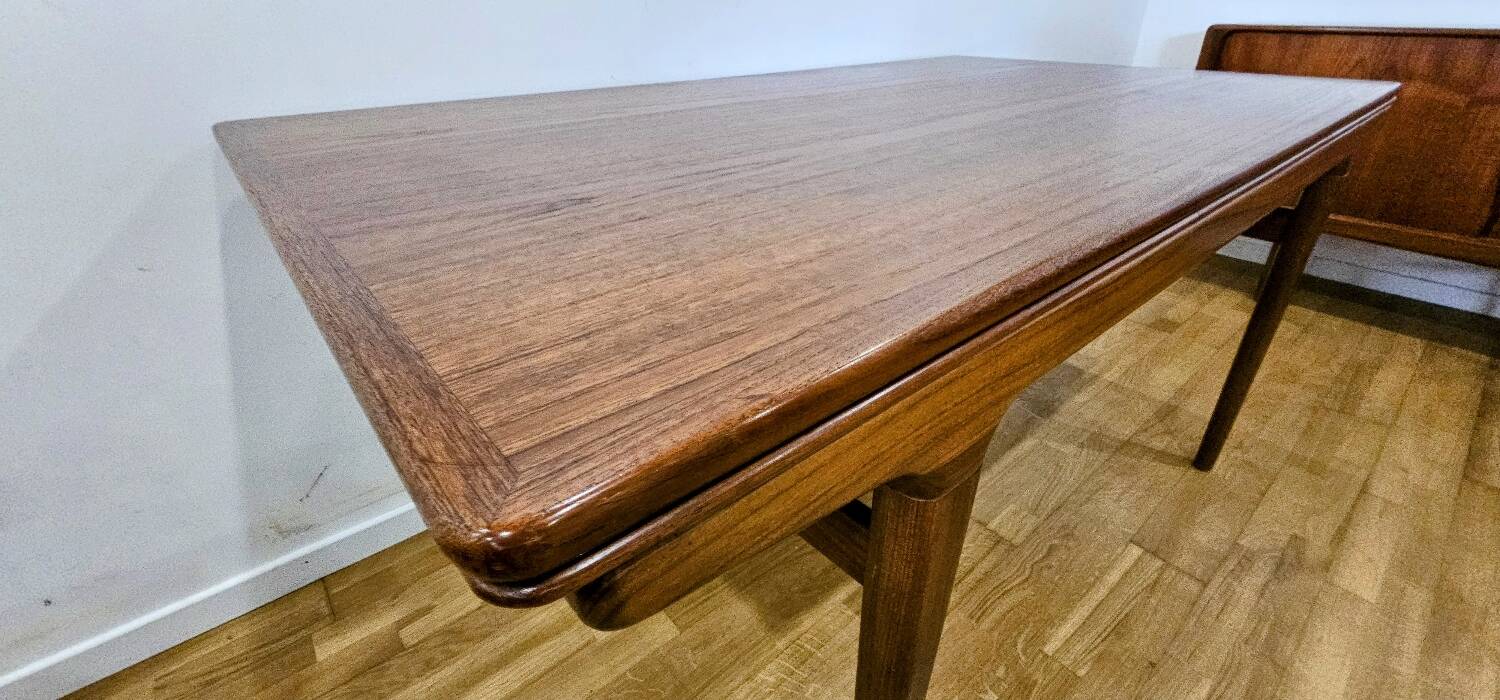 Danish teak table Scandinavian design by Johannes Andersen