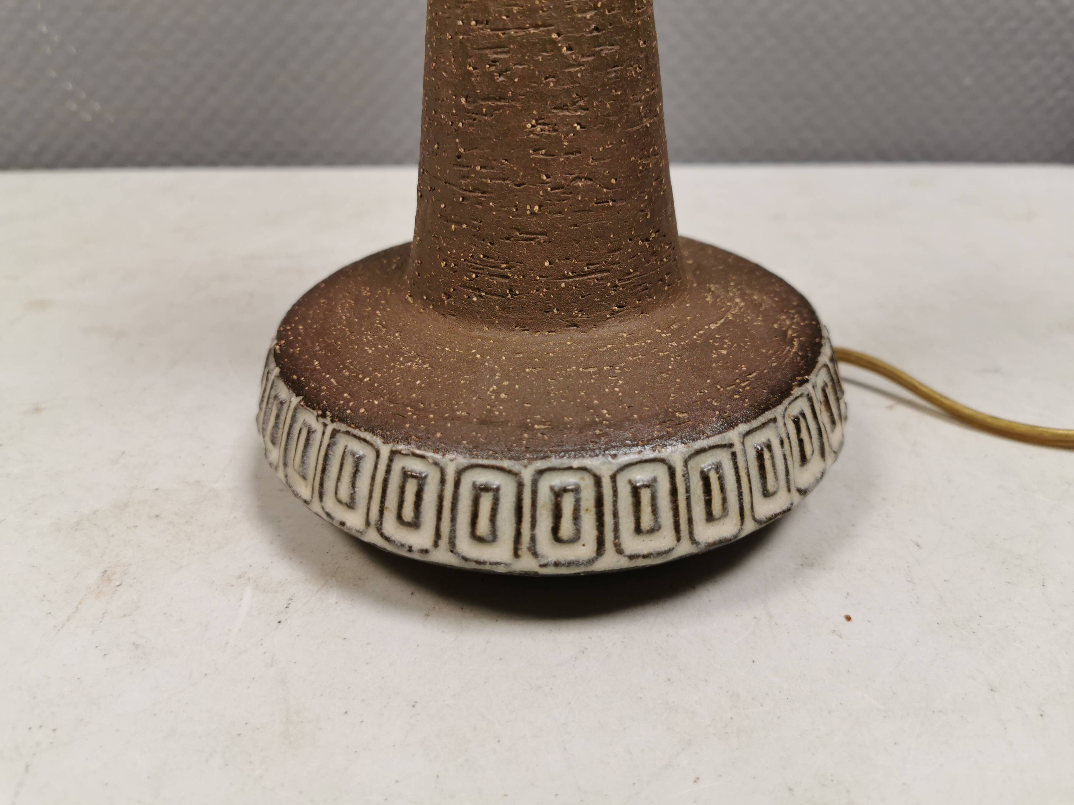 Ceramic Table Lamp, Helge Bjufstrøm Design, Michael Andersen Denmark, 1960s