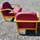 Paire de fauteuils style Baumann