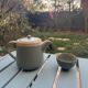 Celadon teapot – Japanese wabi-sabi style – very rare model.