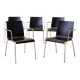 eta Furniture (Denmark) — Steel Tube & Wood Chairs (Set of 5) — Scandinavia
