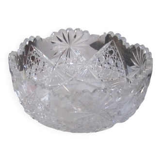 cut crystal salad bowl