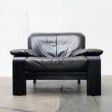 Brutalist German postmodern lounge chairs and sofa by Rolf Benz for Musterring, 1990s, set of 3.