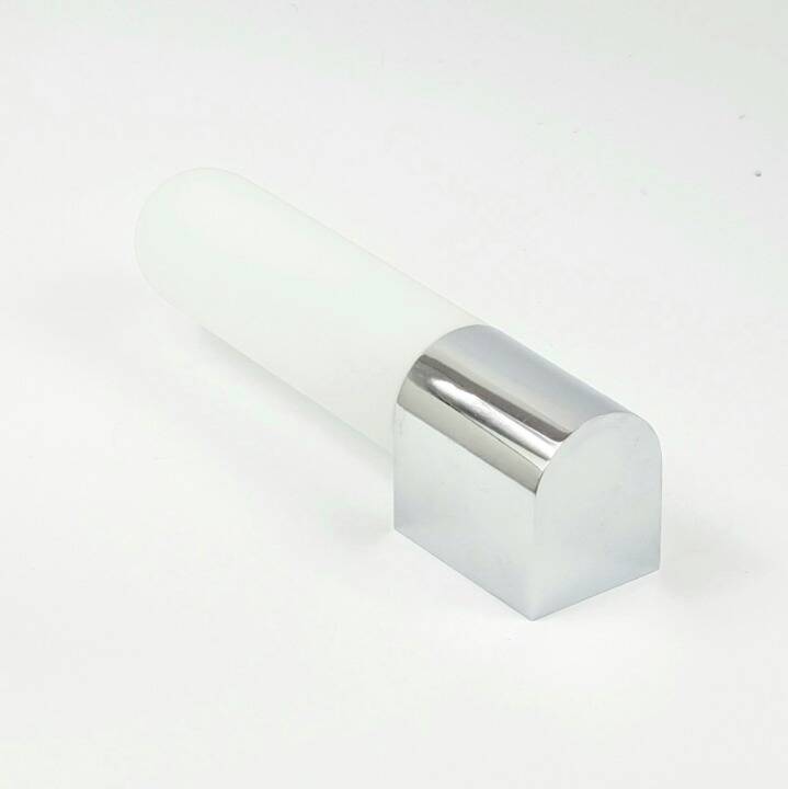 Pair of Mid-Century Opaline Glass & Chrome Wall Lights from Limburg, 1970s