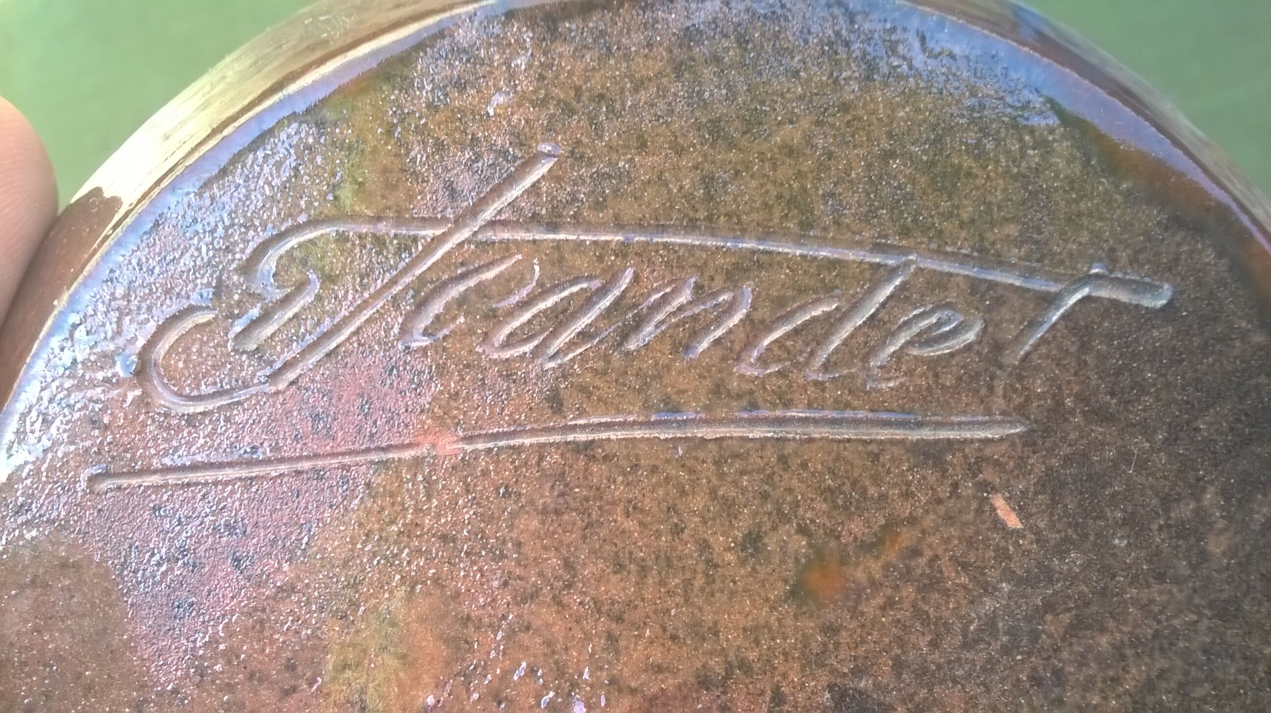 Small vintage ball vase