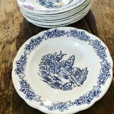 Set of 9 soup plates