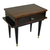 NIGHTSTAND in MACASSAR EBONY - 1960s