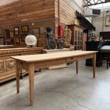 Oak farmhouse table from the early 20th century.