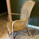 Fauteuil début de siècle rotin osier m