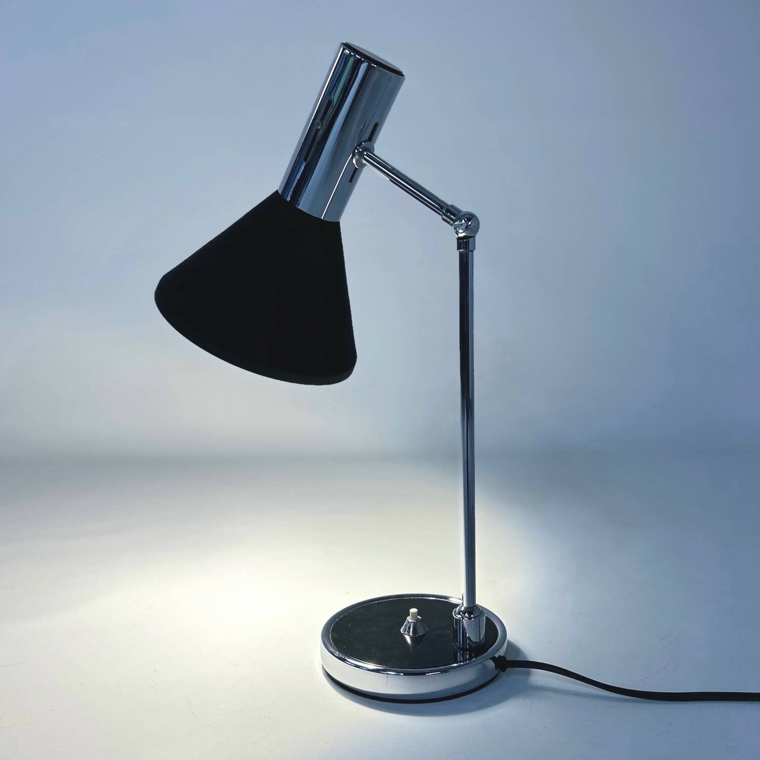 Black Desk Lamp Made in Italy, Florence, 1960s