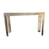 David Lange Glass and Plexi Console