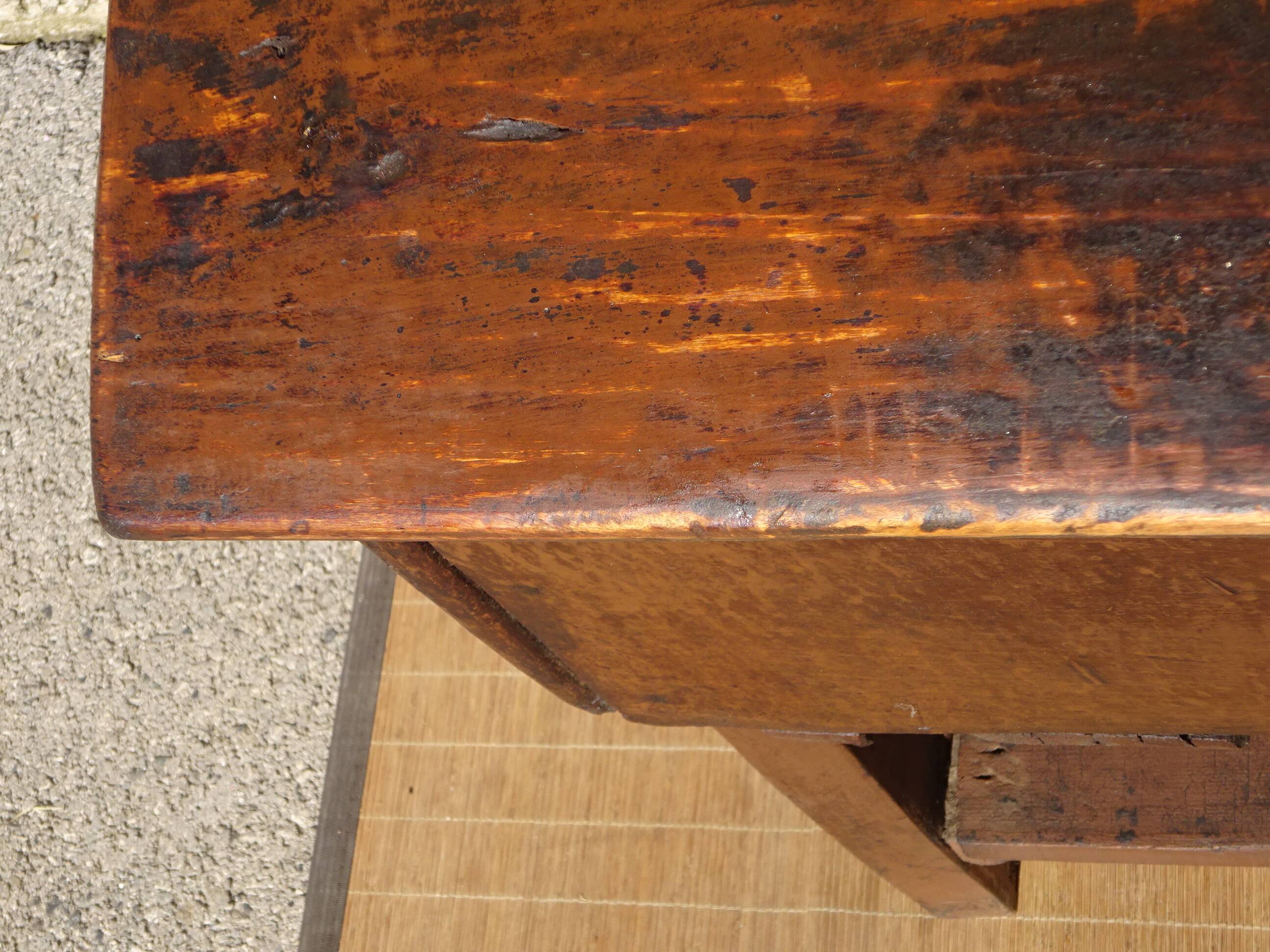 Old draining rack, chest, in solid oak