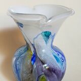 Vase glass paste of the glassmakers of Maure Vieil Mick and Bob Le Bleïs 80s