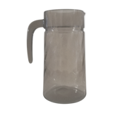 Smoked glass orange pitcher