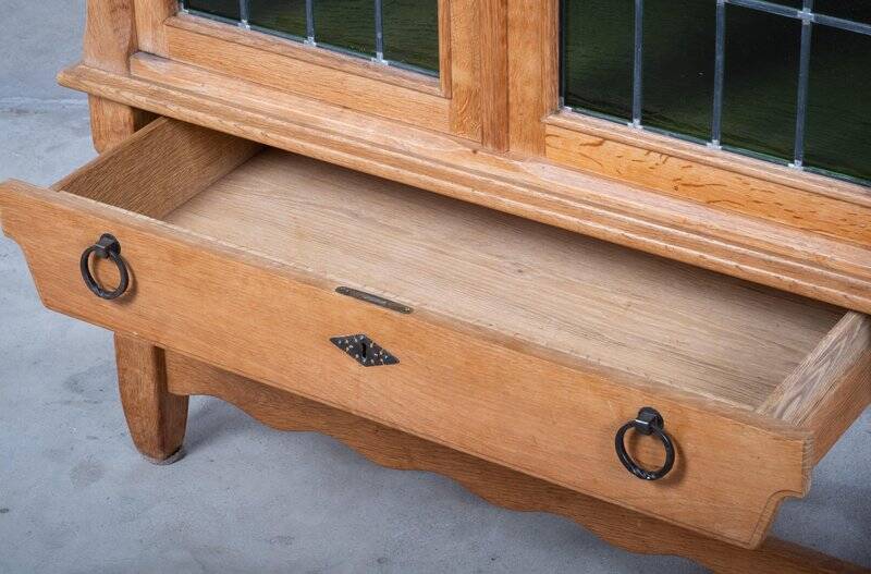 Brutalist Oak Cabinet by Henning Kjærnulf, Denmark, 1960s