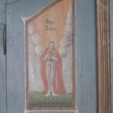 Painted German wardrobe