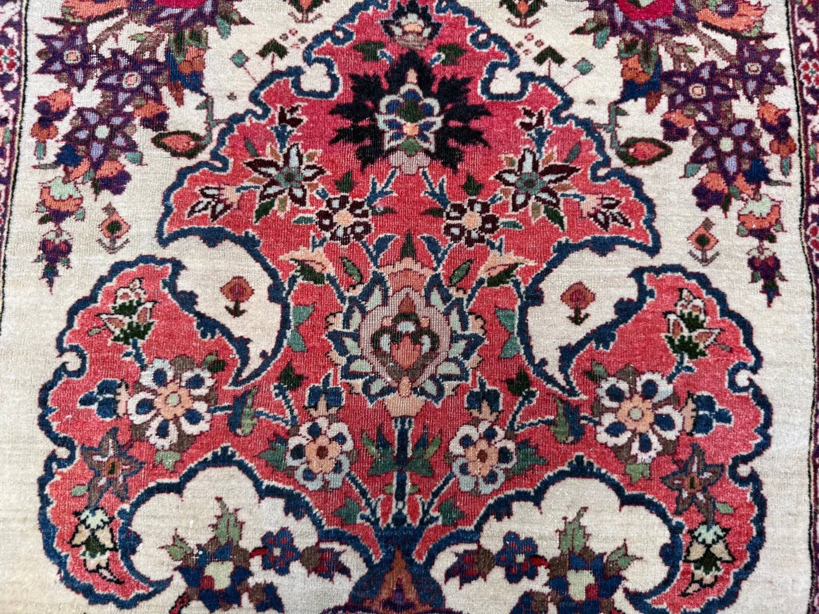 Vintage tribal rug 74x100 cm, medium, tribal oriental carpet 2545