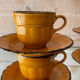 Pagnossin mustard yellow coffee cup