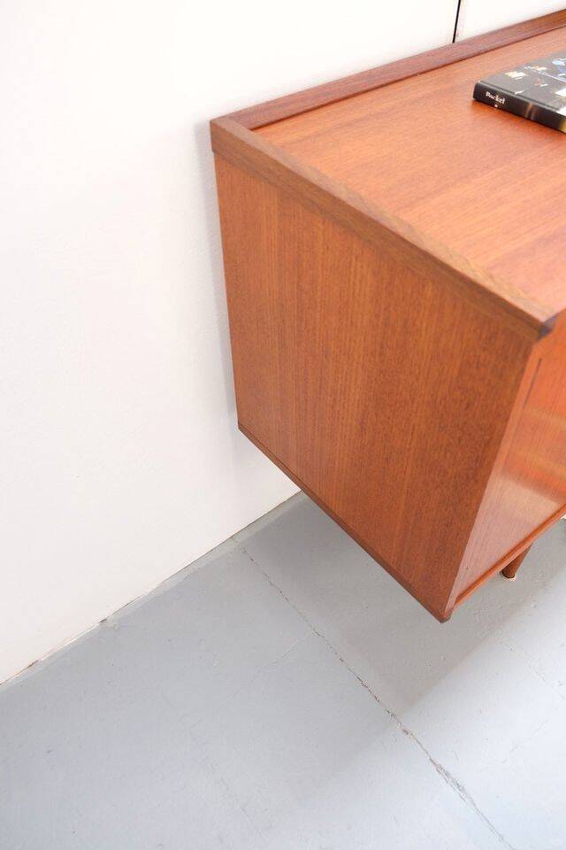 Teak ring buffet in vintage retro style from the 60s-70s.