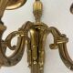 3-arm wall sconce in gilded bronze