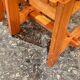 Solid Swedish pine stools in a brutalist style.