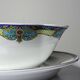 Old Luneville sauce boat, opaque porcelain with polychrome decoration.