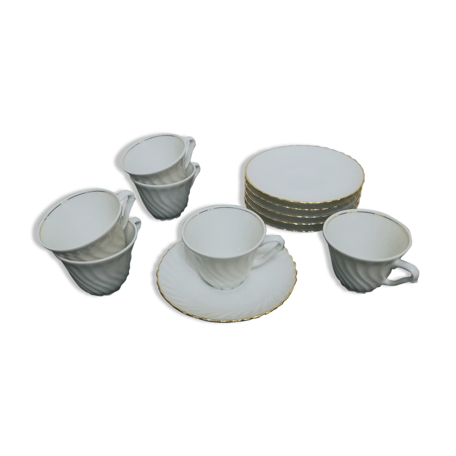 Porcelain coffee set by Ph. Deshoulieres