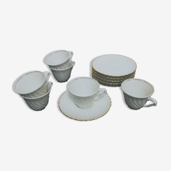 Porcelain coffee set by Ph. Deshoulieres
