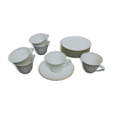 Porcelain coffee set by Ph. Deshoulieres