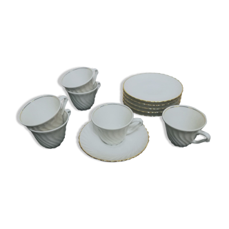 Porcelain coffee set by Ph. Deshoulieres