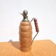 Vintage wooden turned thermos bottle signed T. Ergök