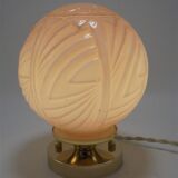 Pink opaline lamp