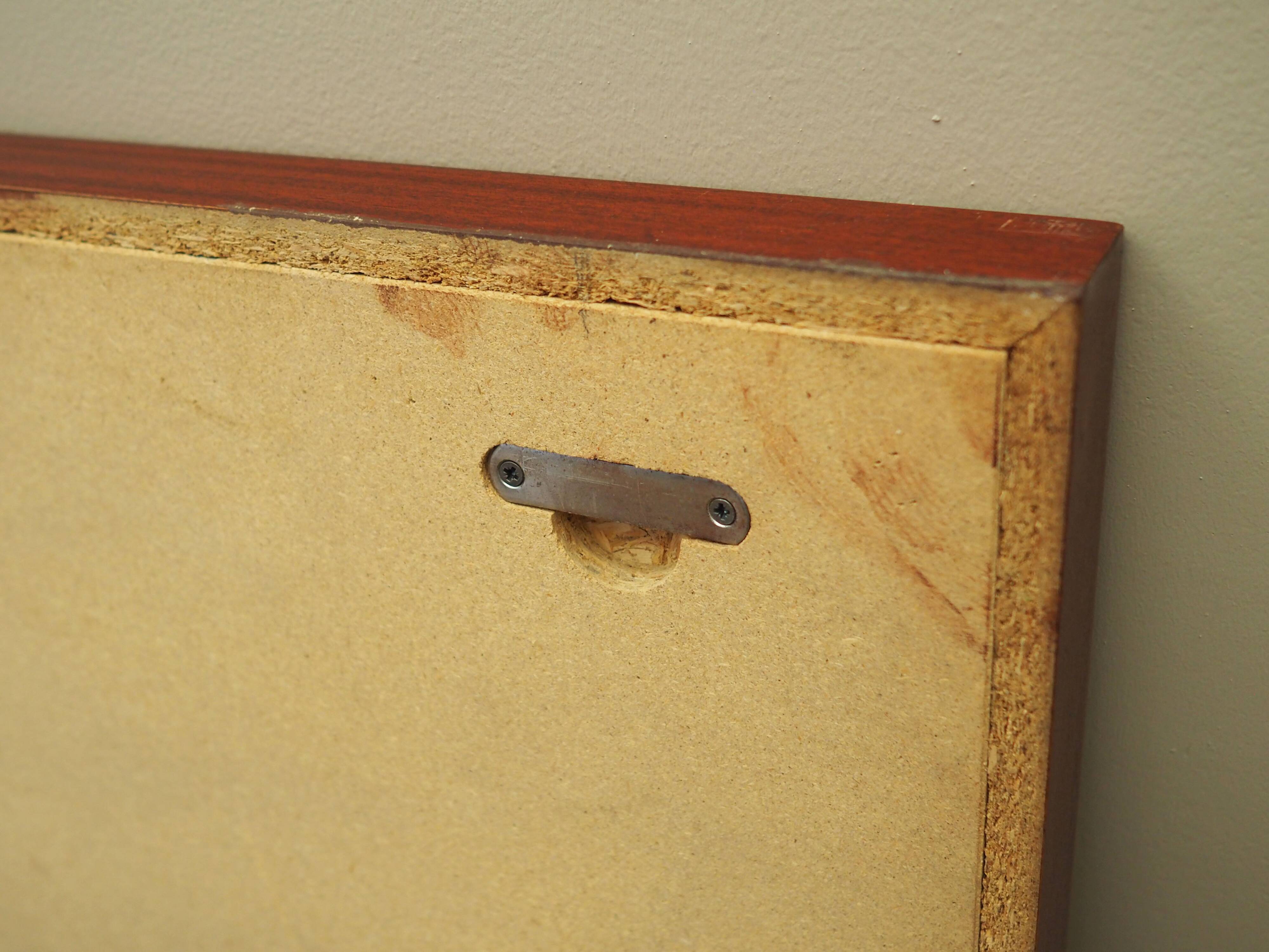 Graphite mirror, Danish design, 1970s, production: Denmark