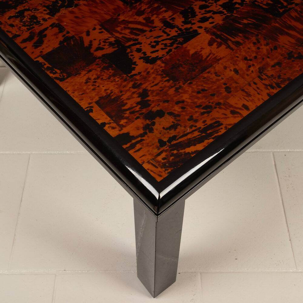 Tortoiseshell table by Roberto Jodice for Ottini Milano, 1975