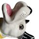 DESVRES earthenware dog with sulphide eyes, 1950