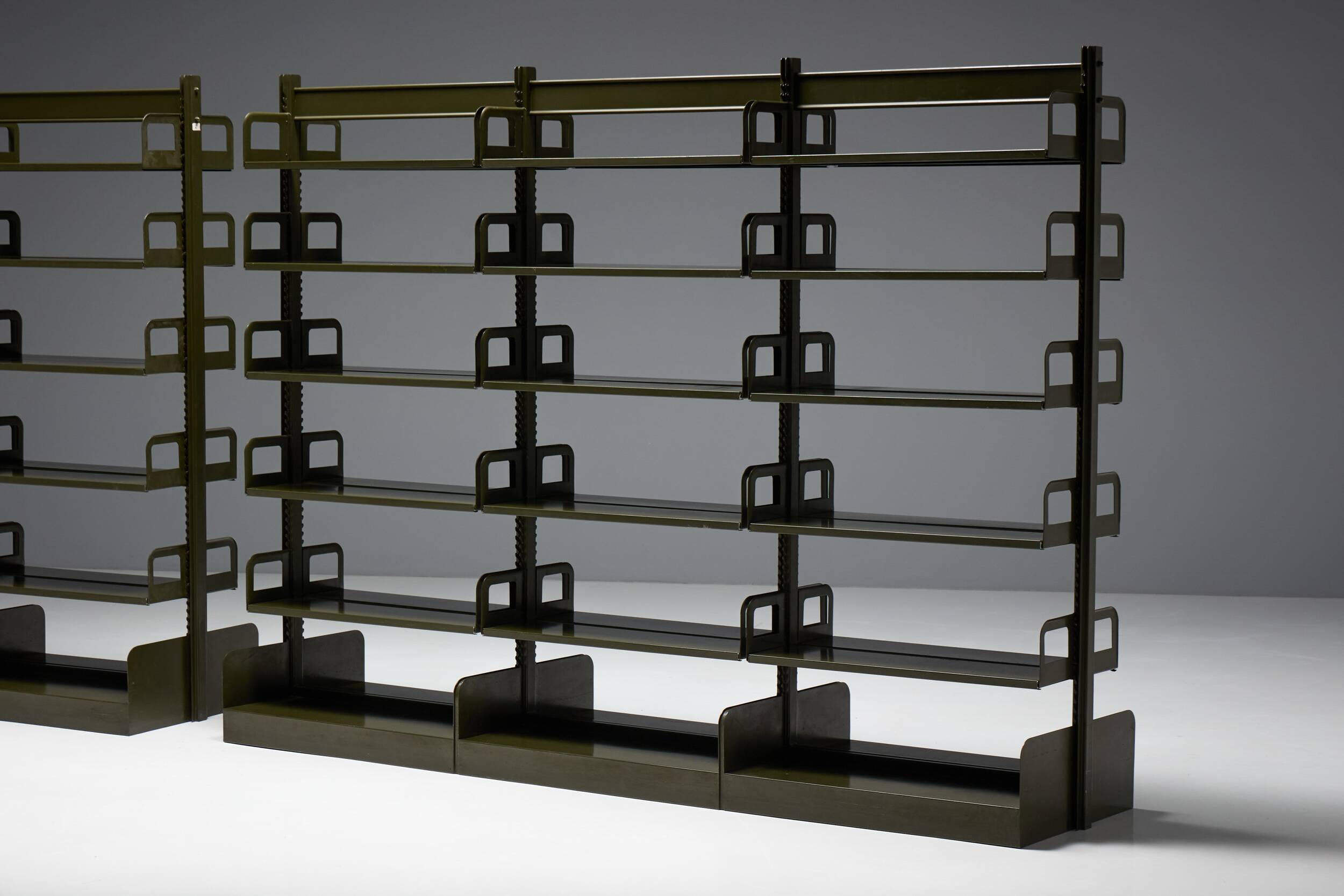 Modular freestanding shelving system, France, 1950s