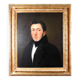 19th century French school.portrait of notable person signed Martin and dated 1836