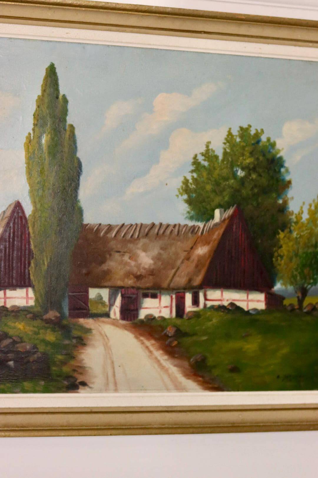 « Paysage avec ferme » par E Johansson