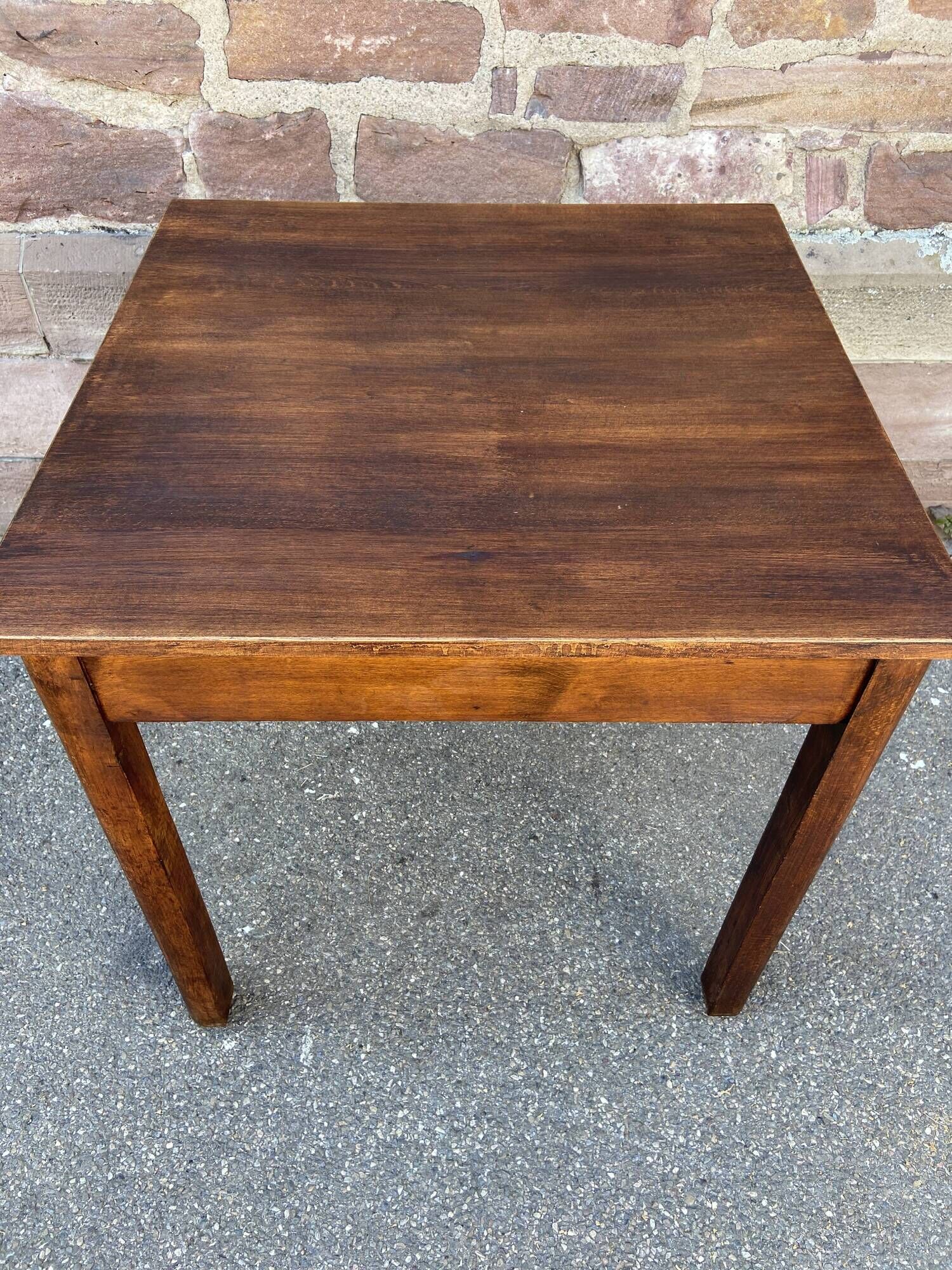 Café table bistro vintage brewery 1950 beech and fir tree colmar beer