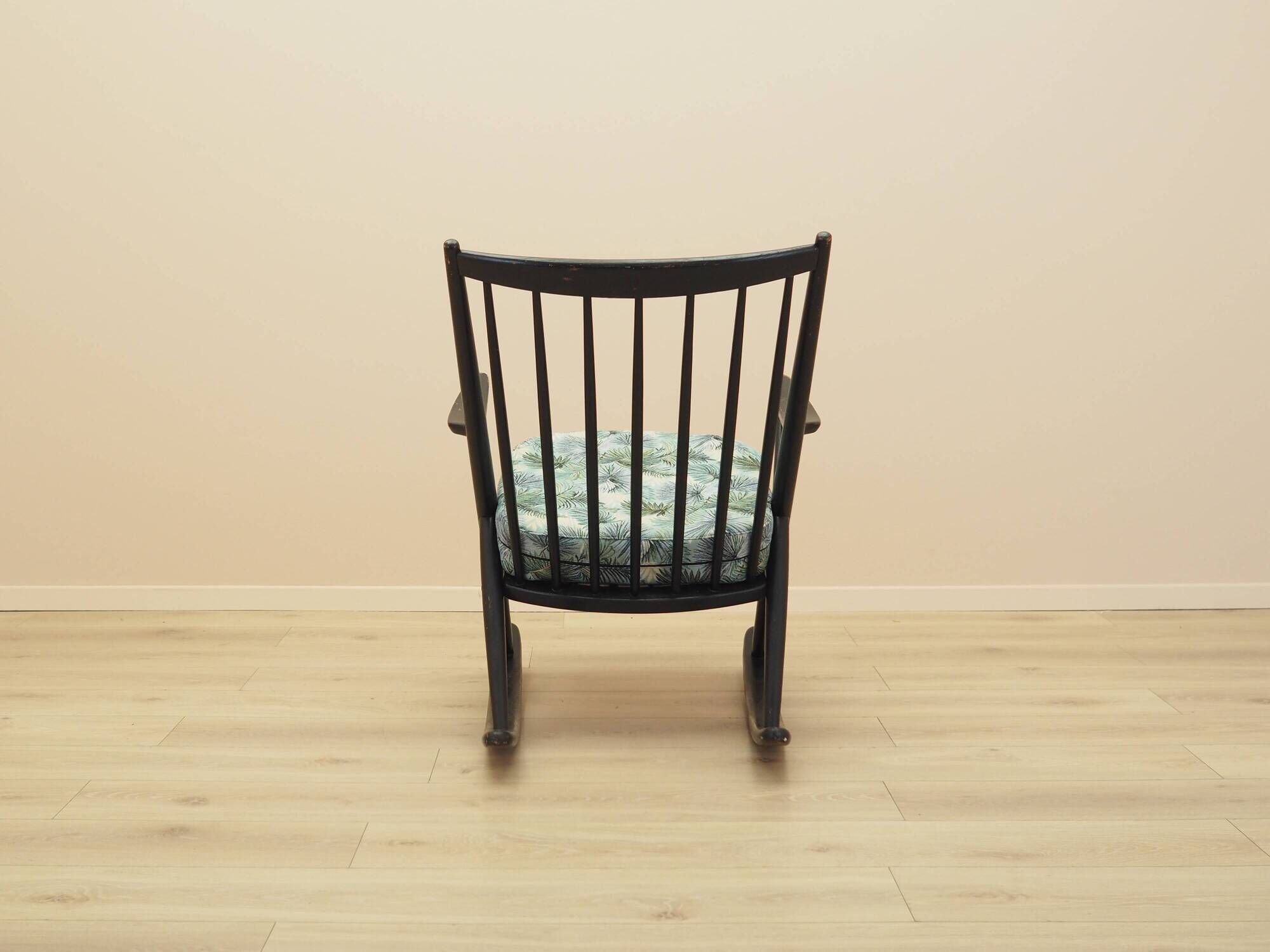 Reenskaug Rocking Chair for Bramin, Black Teak, 1960s