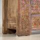Antique polychrome carved low cabinet in pine – Xinjiang, circa 1900